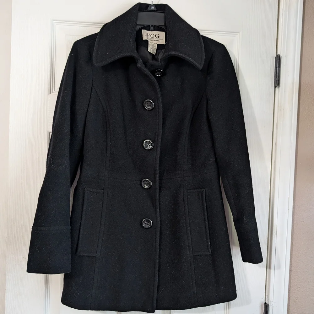 London Fog Women's Single Breasted Peacoat Size S - Picture 1 of 7